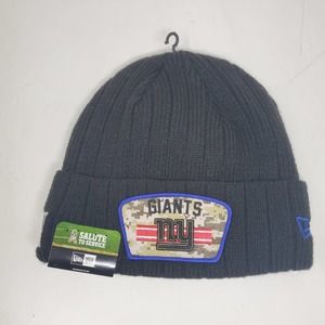 NFL New York Giants 2021 Salute To Service Cuffed Knit Beanie Hat MM2